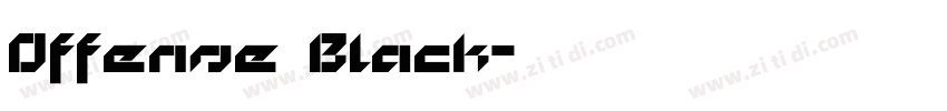 Offense Black字体转换 Offense Black字体转换